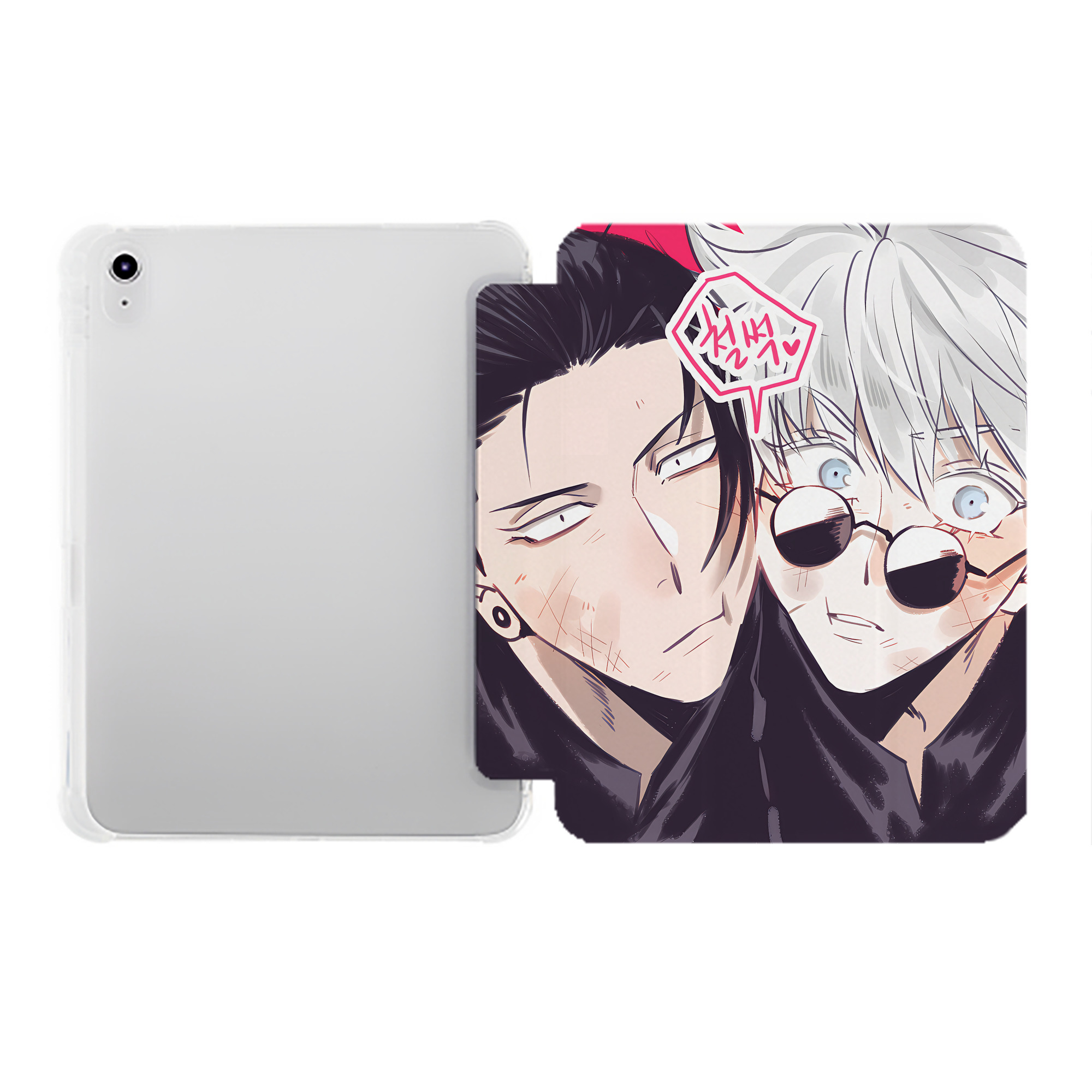 （画像用） SPY×FAMILY间谍家家酒 IPad ケース ペン収納付き 三つ折りスタンド PUレザー×シリコン 対応機種9.5/10.5/10.9インチ